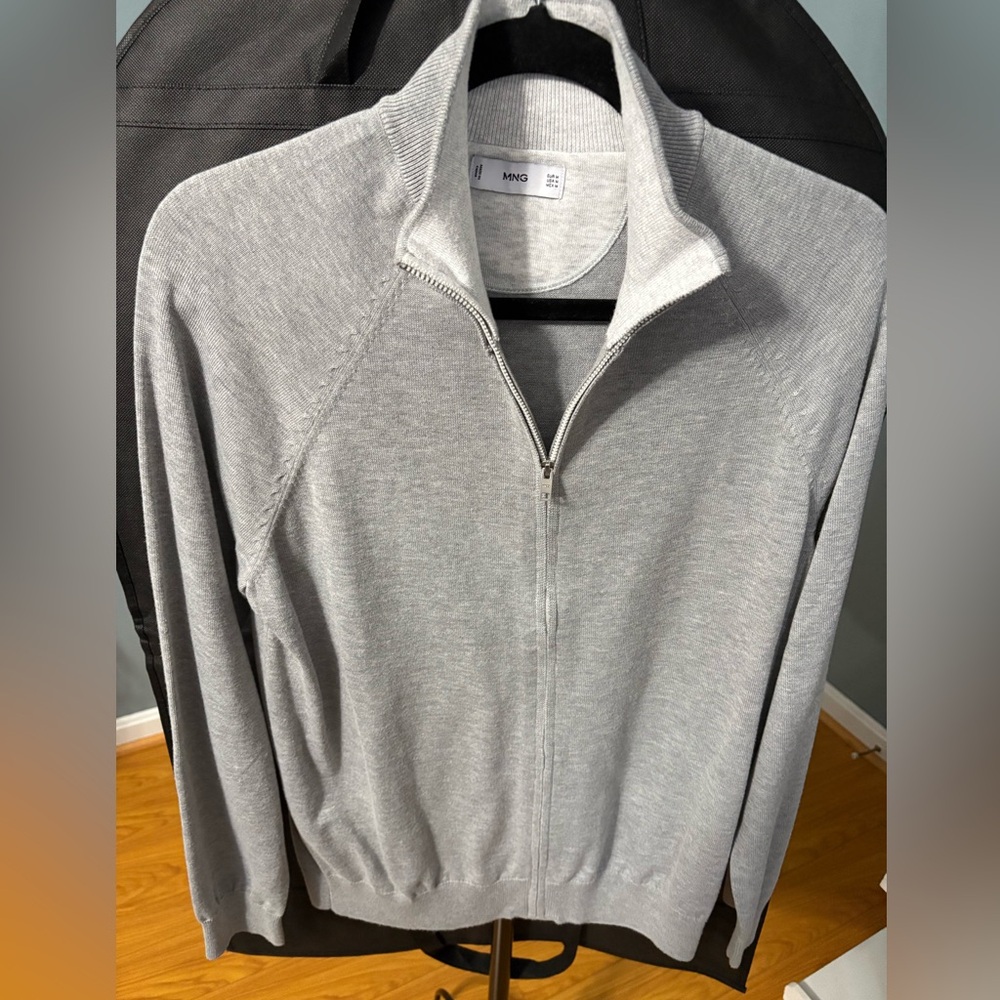 Mango Full Zip Cardigan Sweater